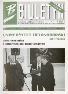 Biuletyn Politechniki Zielonog&oacute;rskiej: miesięcznik, nr 7 (lipiec 2001)