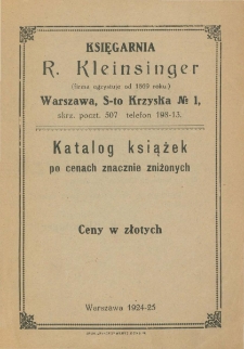 Katalog książek po cenach znacznie zaniżonych