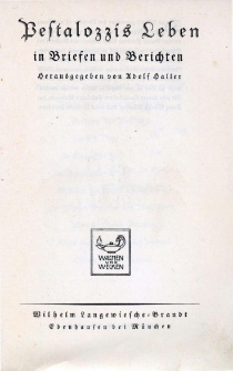 Pestalozzis Leben in Briefen und Berichten - Eintrag