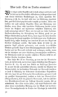 Was hei&szlig;t: Sich im Denken orientieren?