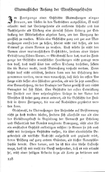 Mutma&szlig;licher Anfang der Menschengeschichte