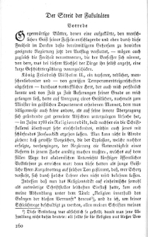 Der Streit der Fakult&auml;ten