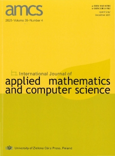 International Journal of Applied Mathematics and Computer Science (AMCS), volume 35, number 4 (2025) - Contents