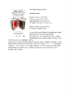 Wyodrębnienie znaku - informacja o wystawie