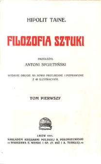 Filozofia sztuki: tom drugi