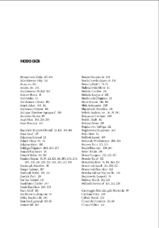 Zeszyty Naukowe Uniwersytetu Zielonog&oacute;rskiego: Seria Scripta Humana, t. 19: Między nostalgią a traumą. Wsp&oacute;łczesna poezja o tematyce kresowej - indeks os&oacute;b