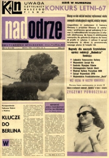 Nadodrze: dwutygodnik społeczno-kulturalny, 1-15 lipca 1967