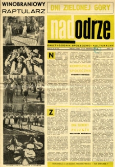 Nadodrze: dwutygodnik społeczno-kulturalny, 15-30 września 1967