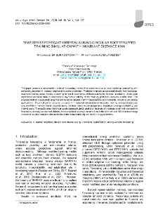 Time series forecast intervals using circular bootstrapped training simulation with invariant distance KNN