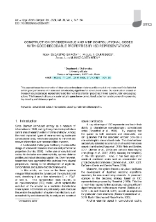 Construction of observable and MDP convolutional codes with good decodable properties by ISO representations