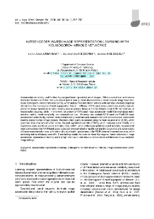 Autoencoder-based image representation learning with Kolmogorov-Arnold networks