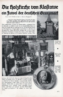 Die Holzkirche von Klastawe ein Juwel der deutschen Grenzmark