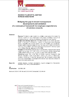 Bridging the gap in reward management: development and validation of a conceptual framework for employee expectations of extrinsic rewards