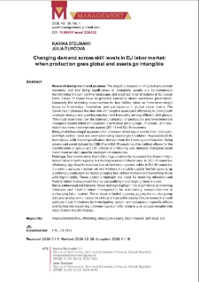 Changing demand across skill levels in EU labor market: when production goes global and assets go intangible