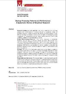 Startup Financing Patterns and Performance: A Systematic Review of Empirical Research