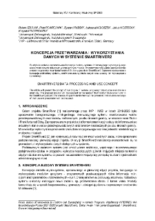 Koncepcja przetwarzania i wykorzystania danych w systemie Smartriver2 = SmartRiver2 data processing and use concept
