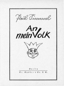 An mein Volk