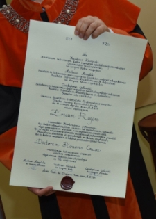 Uroczystość wręczenia tytułu doktora honoris causa Uniwersytetu Zielonogórskiego profersorowi Ericowi Rogersowi (fot. 11)