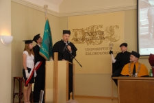 Uroczystość wręczenia tytułu doktora honoris causa Uniwersytetu Zielonogórskiego profesorowi Janowi Węglarzowi (fot. 58)