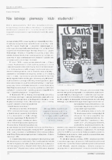 Nie istnieje pierwszy klub studencki