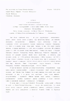 Opinia o dorobku naukowym Pana Profesora Mariana P. Kaźmierkowskiego w związku z postępowaniem o nadanie tytułu Doktora Honoris Causa Uniwersytetu Zielonogórskiego