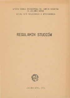 Regulamin studiów
