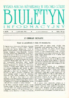 Biuletyn Informacyjny, nr 6 (3 października 1994 r.)