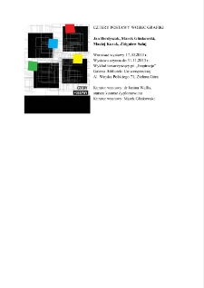 Cztery postawy wobec grafiki - informacja o wystawie