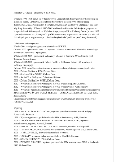 Mirosław C. Gugała - informacja o artyście