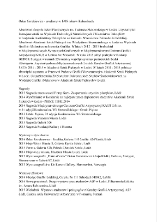 Oskar Gorzkiewicz - informacja o artyście