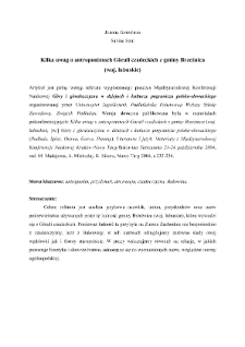 Kilka uwag o antroponimach Górali czadeckich z gminy Brzeźnica (woj. lubuskie)