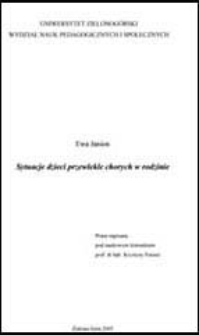 Sytuacje dzieci przewlekle chorych w rodzinie