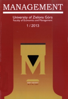 Management, vol. 17, no 1 (2013) - spis treści