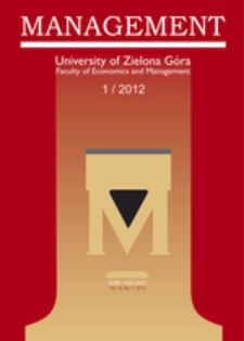 Management, vol. 16, no 1 (2012) - spis treści