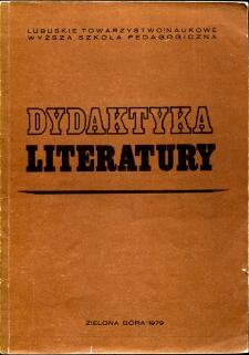 Dydaktyka Literatury, t. 3 - spis treści
