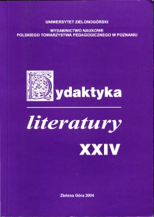 Dydaktyka Literatury, t. 24 - spis treści