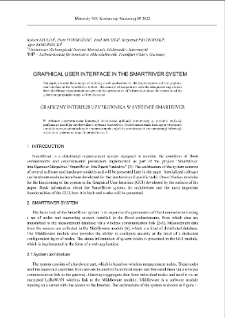 Graphical user interface in the SmartRiver system = Graficzny interfejs użytkownika w systemie SmartRiver