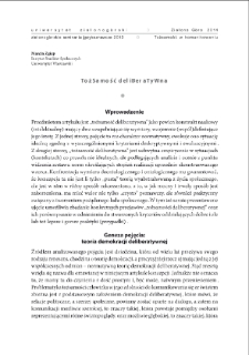 Tożsamość deliberatywna = Deliberative identity