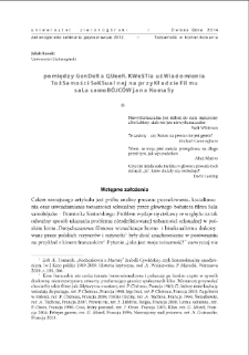Pomiędzy "gender" a "queer". Kwestia uświadomienia tożsamości seksualnej na przykładzie filmu "Sala samobójców" Jana Komasy = Between the "gender" and "queer". Using the film "Suicide Room" by Jan Komasa as an example to explain problems with sexual identity awareness