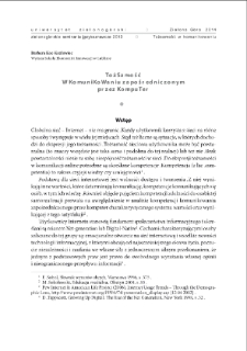 Tożsamość w komunikowaniu zapośredniczonym przez komputer = Identity in computer mediated communication (CMC)