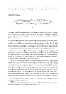 Nazewnicze przejawy "nowej" tożsamości. O roli onimów w oswajaniu przestrzeni miejskiej w powojennej Zielonej Górze i okolicy = Onomastic symptoms of new identity