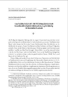 Teufelsbuhlschaft in frühneuzeitlichen Hexenverhörprotokollen aus Grünberg in Niederschlesien = Pakt z diabłem w nowożytnych protokołach z przesłuchań osób posądzanych o czary w mieście Grünberg na Dolnym Śląsku = Pact with the Devil in the early modern witchcraft trial records from Grünberg in Lower Silesia