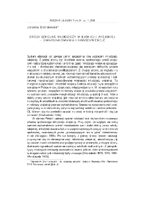 Drogi szkolne młodzieży miejskiej i wiejskiej - uwarunkowania i konsekwencje = School paths of rural and urban youth - conditioning and consequences