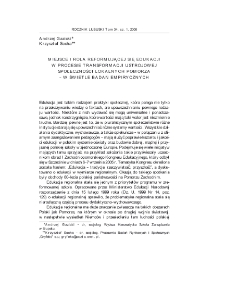 Miejsce i rola reformującej się edukacji w procesie transformacji ustrojowej społeczności lokalnych Pomorza - w świetle badań empirycznych = Position and role of education under reform in the transformation process of Pomeranian local communities (based on empirical research)