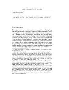 Ludwik Fleck - outsider, prekursor, klasyk? = Ludwick Fleck - an outsider, a forerunner, a classic?