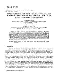 Strouhal number effects on dynamic boundary layer evolution over a wedge surface from initial flow to steady flow: analytical approach
