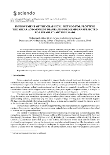 Improvement of the graphical method for plotting the shear and moment diagrams for members subjected to linearly varying loads