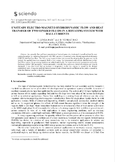 Unsteady electro-magneto hydrodynamic flow and heat transfer of two ionized fluids in a rotating system with Hall currents
