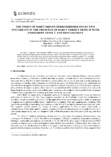 The onset of soret driven ferrothermoconvective instability in the presence of darcy porous medium with anisotropy effect and MFD viscosity