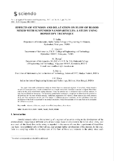 Effects of stenosis and dilatation on flow of blood mixed with suspended nanoparticles: a study using homotopy technique